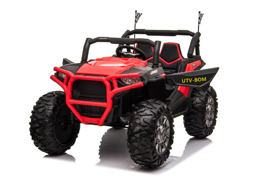 24V UTV 2 Seater DELUXE Twin 200w Motor Kids Ride On Car with Remote Control, Rubber Tire