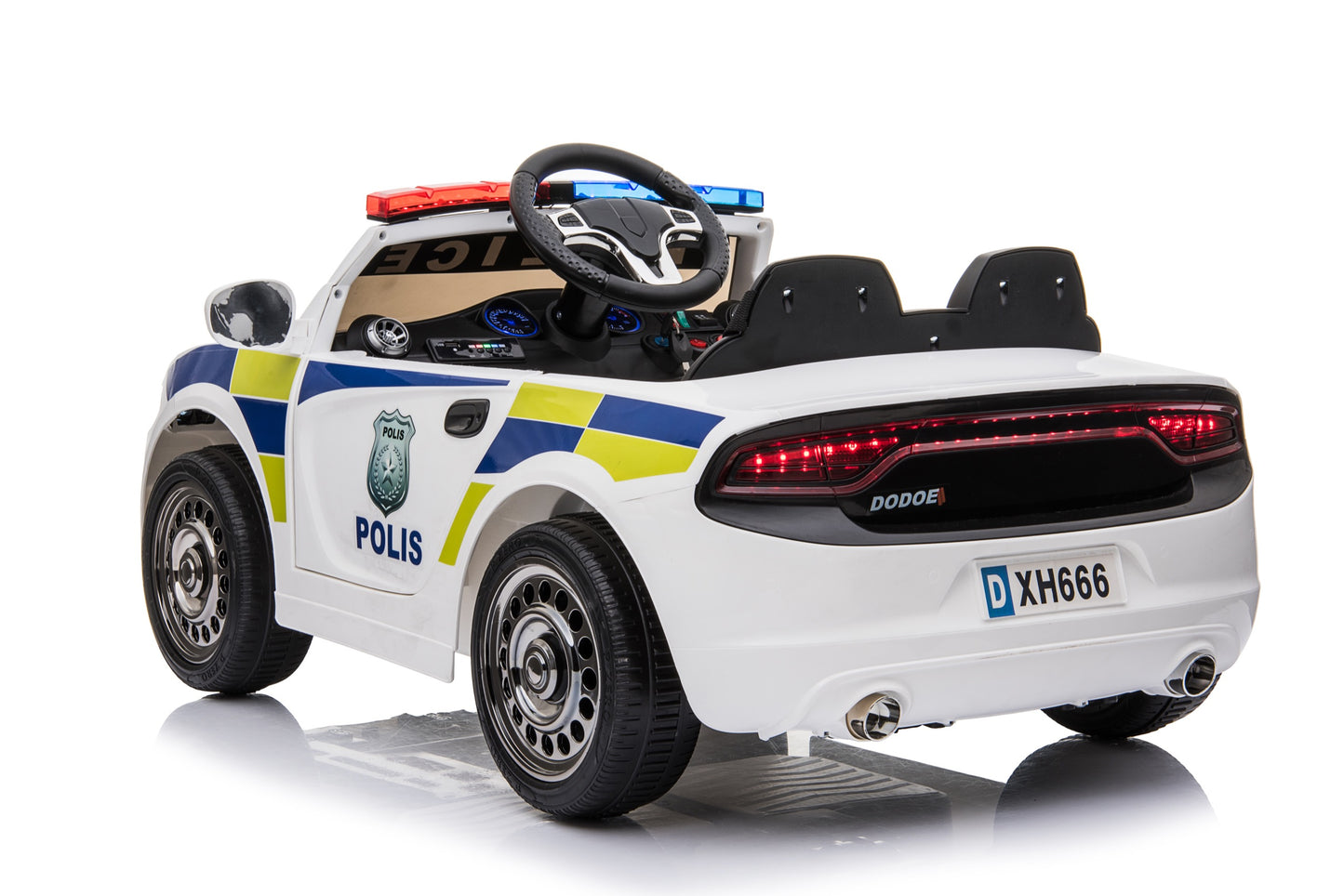 Custom Dodge kids police 12v Ride on car with Siren, Loud Speaker and Remote