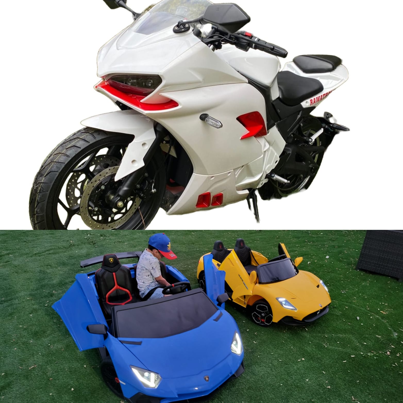 Rawatron Electric Motorcycle Canada, Surrey EBikes & Kids Ride On Car