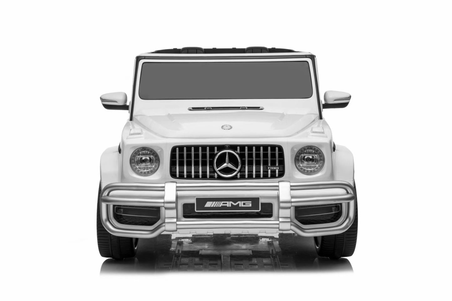 24V 2Seat Luxury Licensed Mercedes G63 AMG, Parental Remote, Rubber Tire, Leather Seats, Music MP3