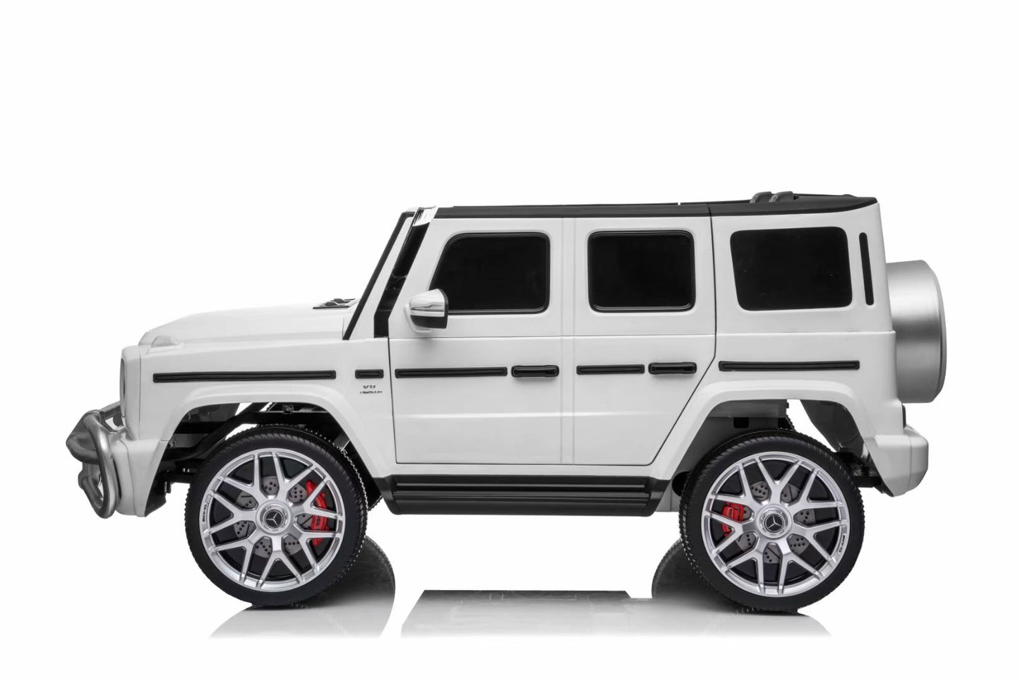 24V 2Seat Luxury Licensed Mercedes G63 AMG, Parental Remote, Rubber Tire, Leather Seats, Music MP3