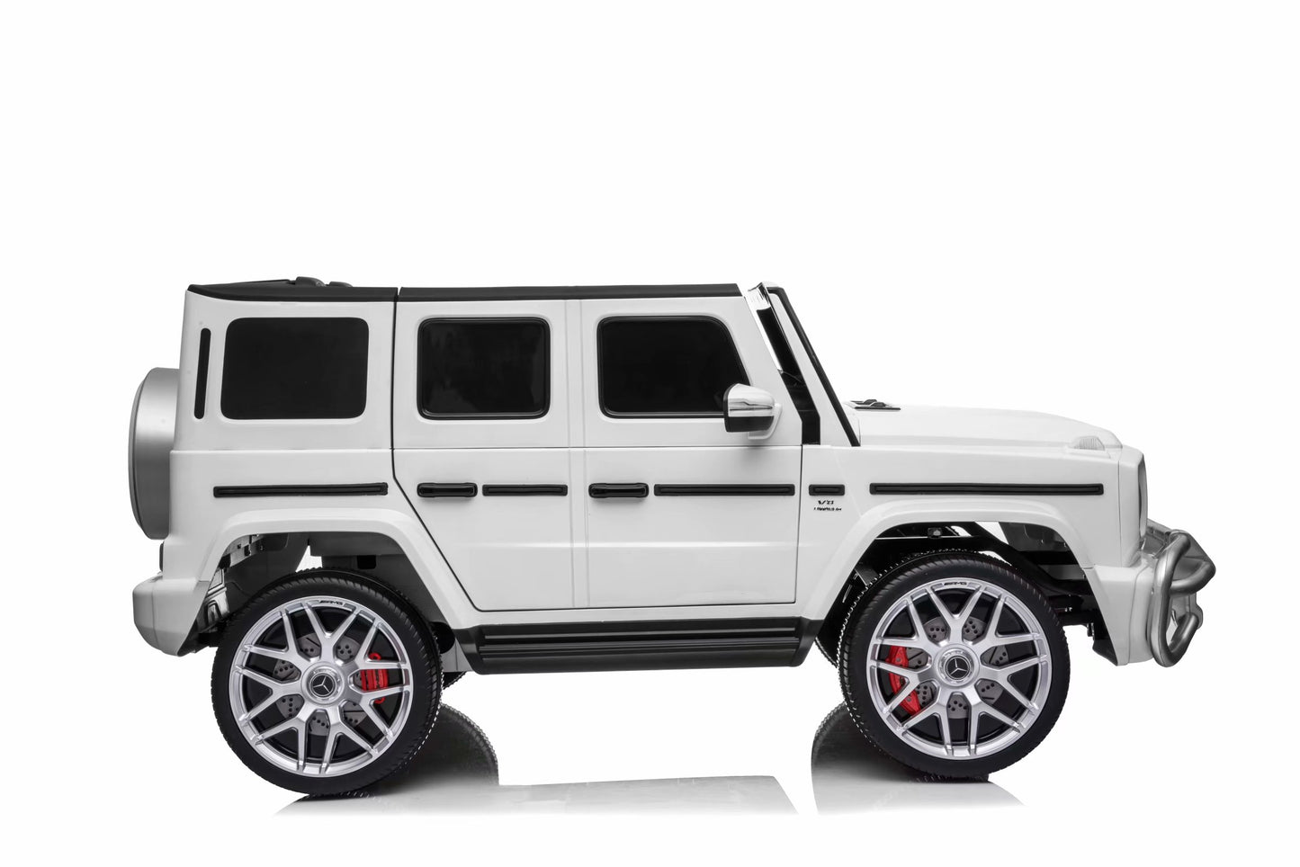 24V 2Seat Luxury Licensed Mercedes G63 AMG, Parental Remote, Rubber Tire, Leather Seats, Music MP3