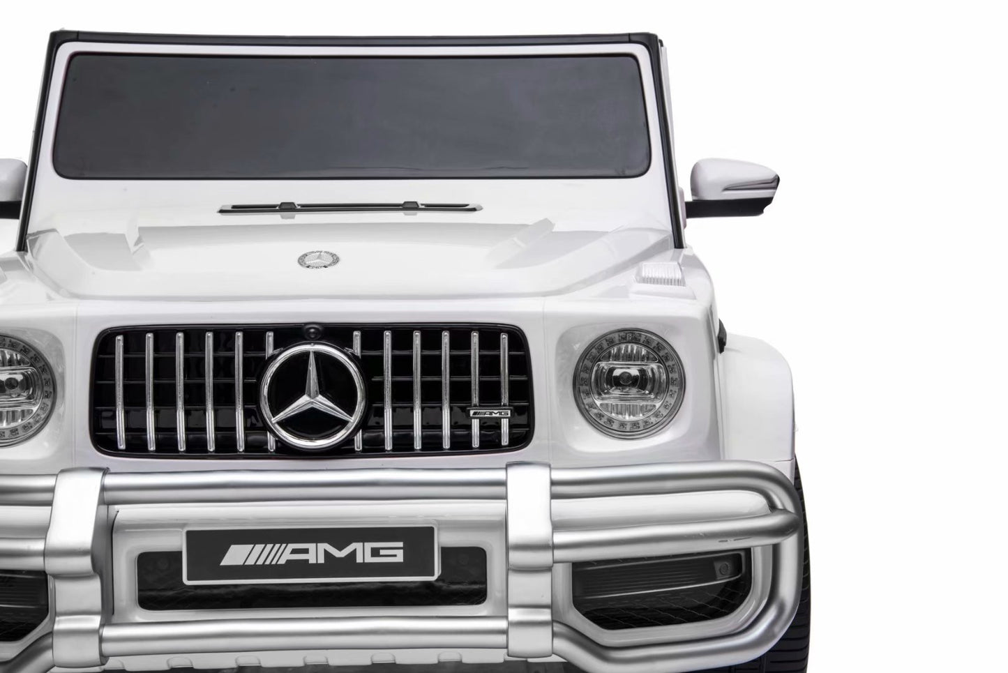 24V 2Seat Luxury Licensed Mercedes G63 AMG, Parental Remote, Rubber Tire, Leather Seats, Music MP3