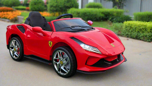 Luxury 1 Seat 12V Kids Ride-on Car with Parental Remote, Music, Leather Seat