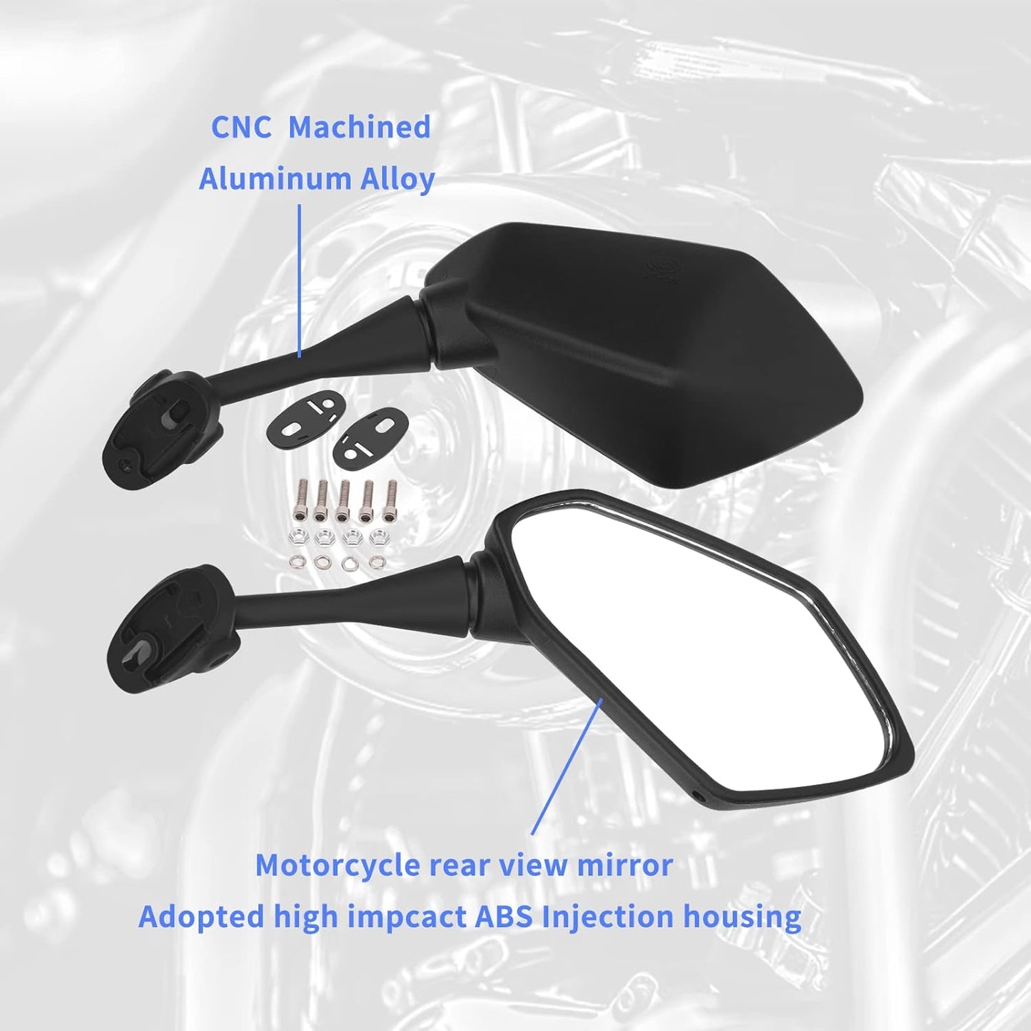 Rear View Side Mirrors for Electric Motorcycle