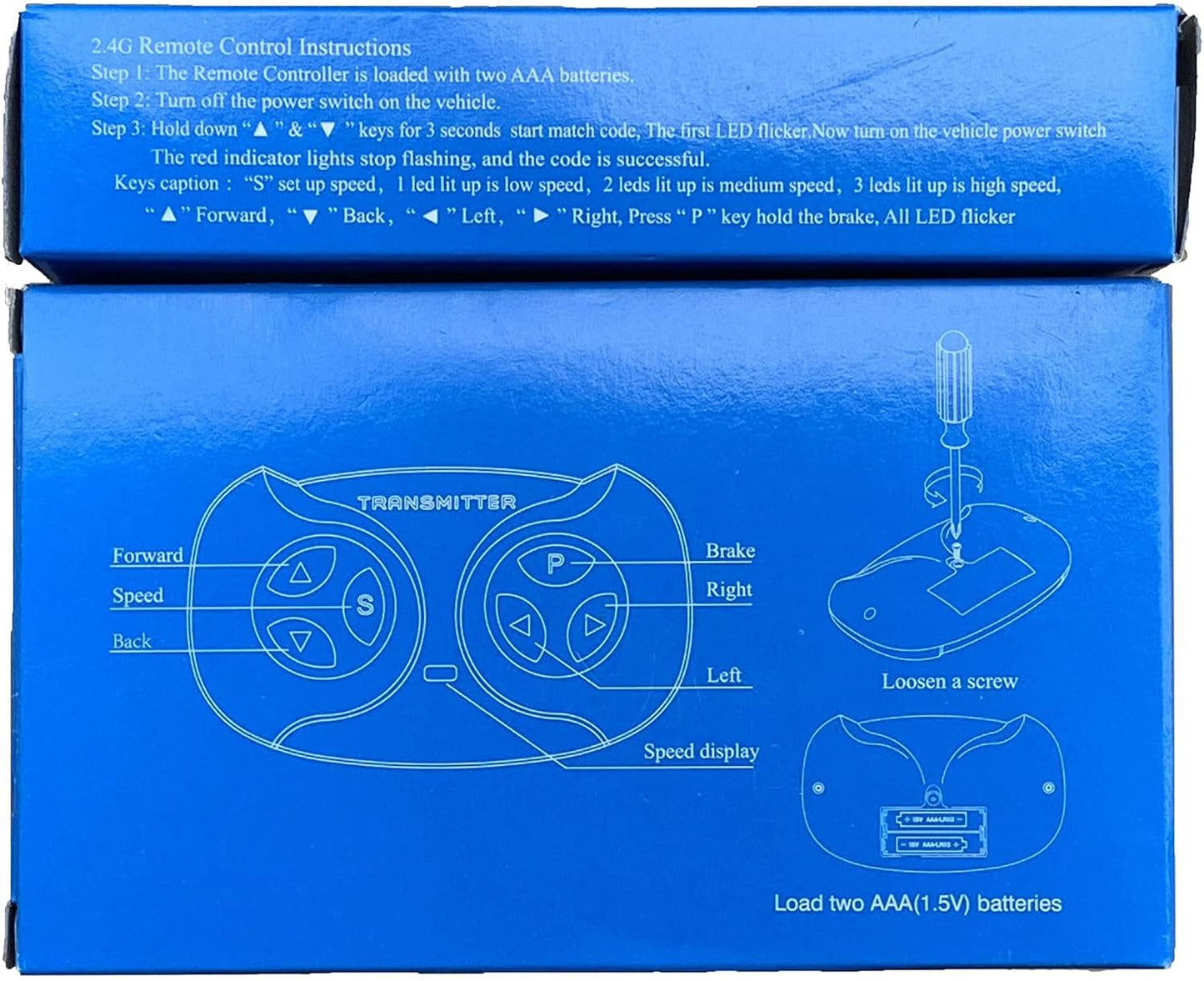 2.4G White Bluetooth Remote Control Remote Controller Transmitter Accessories Kids Powered Wheels Children Electric Ride On Toy Car Replacement Parts