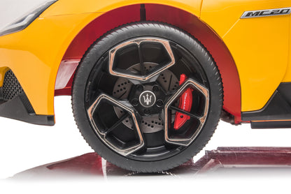 24V 2 Seat Luxury Licensed Maserati MC20 with Parental Remote, Rubber Tire