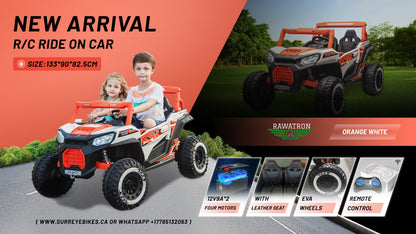 2 Seater 24V Electric UTV Kids' Ride-On Car with Parental Remote