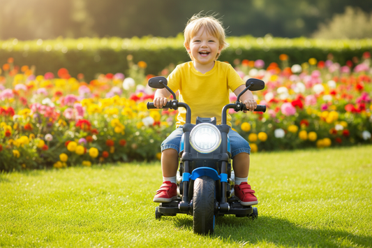 Kids 6V Electric Ride-On Motorcycle — Blue