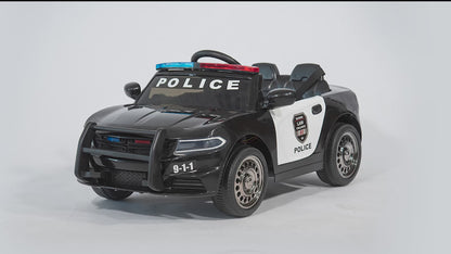 Custom Dodge kids police 12v Ride on car with Siren, Loud Speaker and Remote